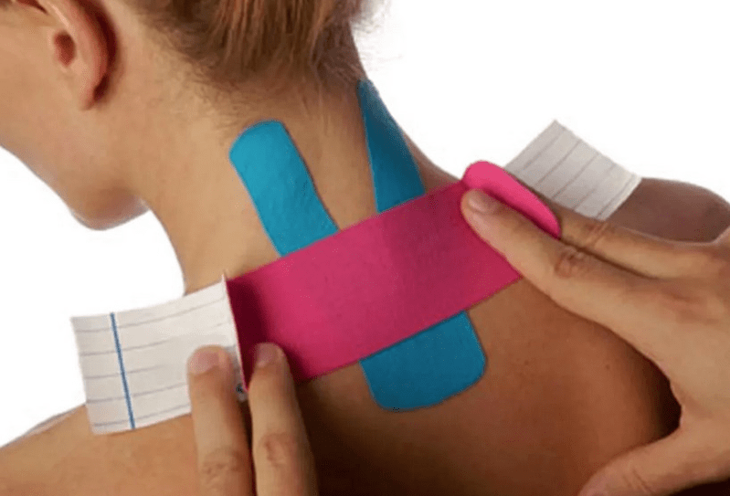 Taping para a dor de pescozo